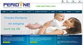 Peridyne Healthcare — website by Decent Design